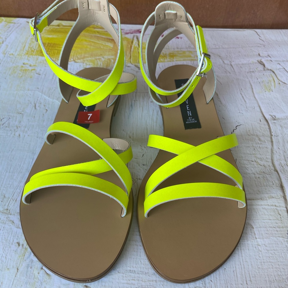 Neon Green Sandals